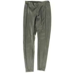 J Crew black faux-leather leggings pant women's Size 00 sexy date night